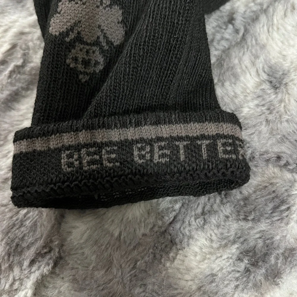 NEW Bombas Black XLARGE crew unisex Socks honeycomb Bee Logo 4‎ pack Pair